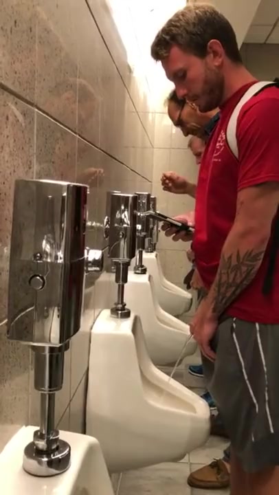 Urinal Spy (446) Big Dick Big Piss Gay Porn